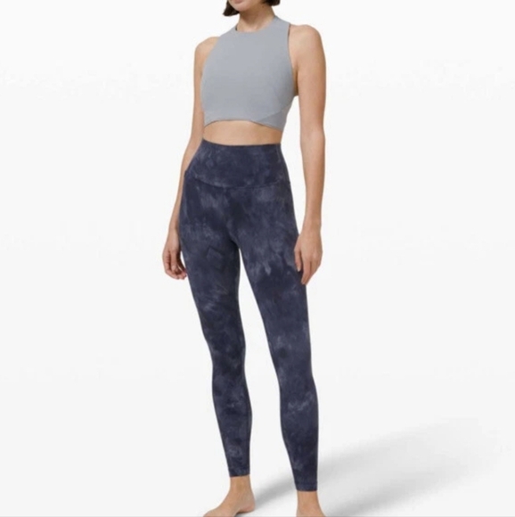 Lululemon Align HR Pant 28" Diamond Dye Asphalt Grey Womens 10 - Picture 1 of 10